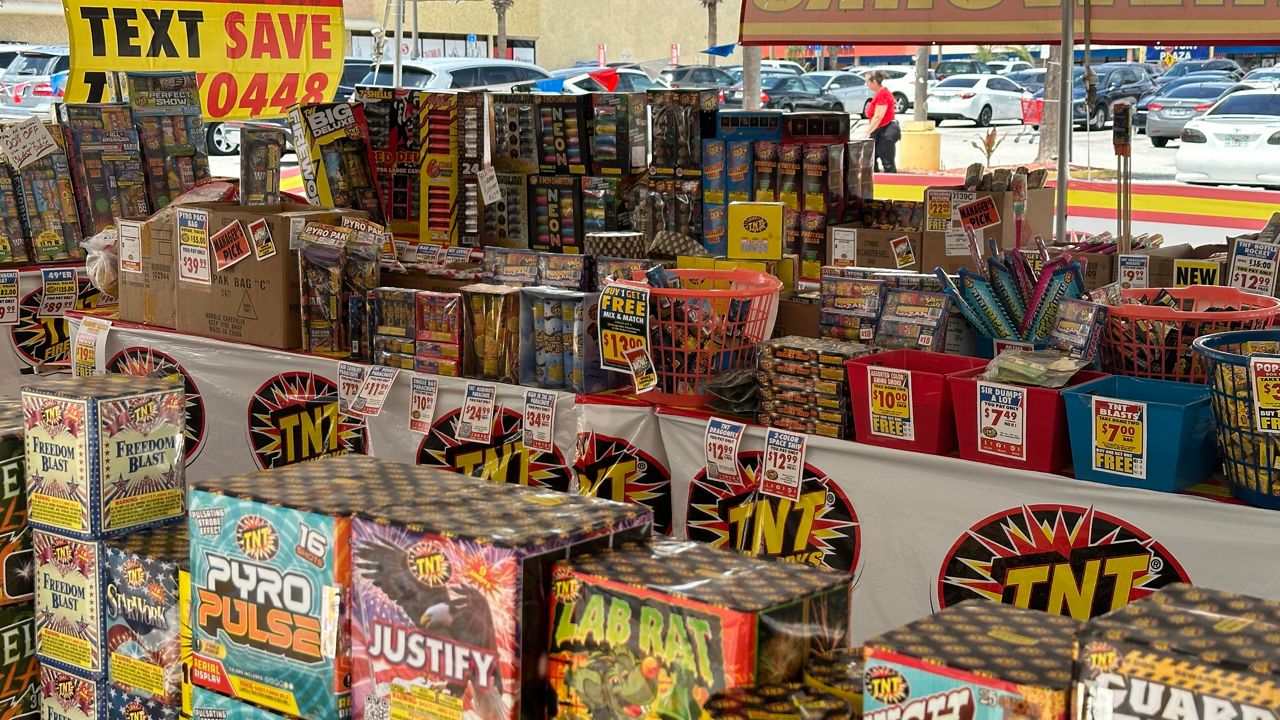 Tariffs impact fireworks prices as families get ready to celebrate the 4th of July. (Spectrum News/Massiel Leyva)