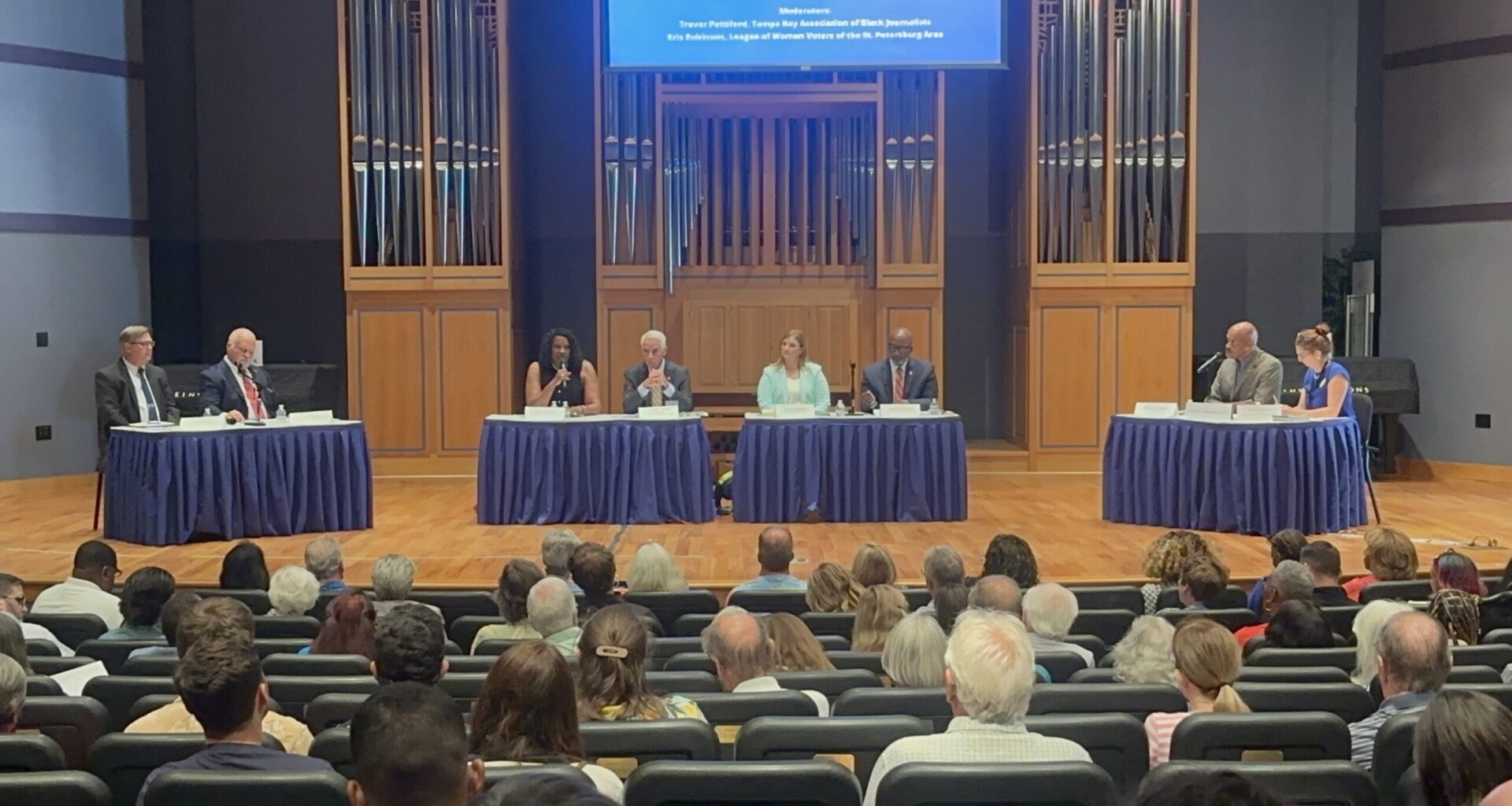 St. Pete mayoral candidates keep it civil in second debate, as Large makes first appearance