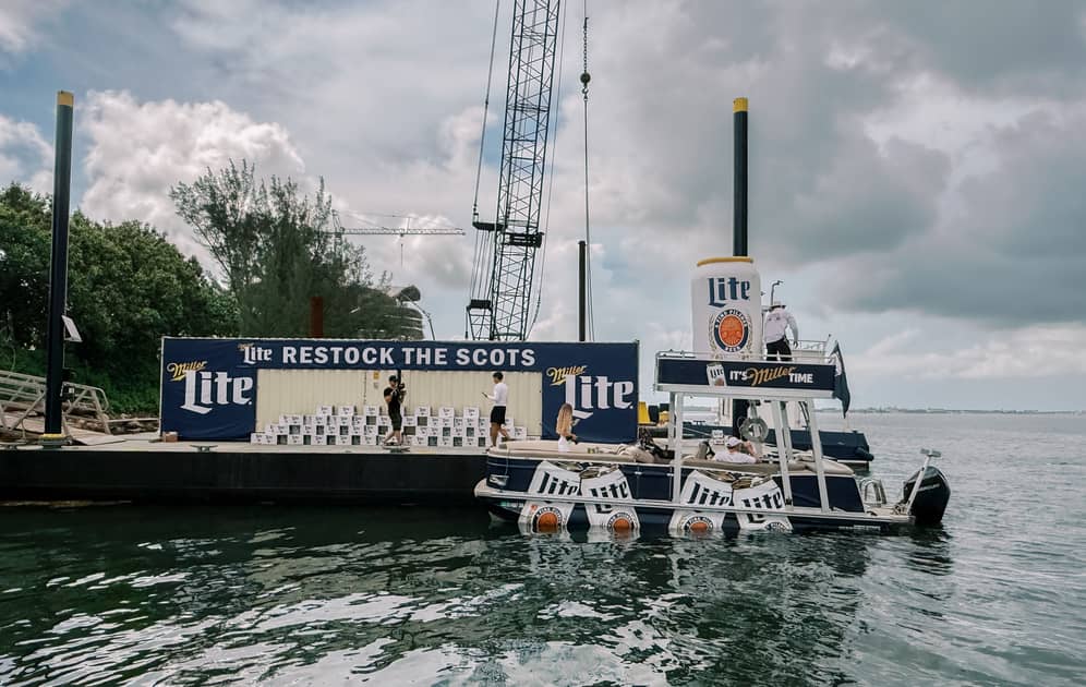 Why Miller Lite sent a barge loaded with beer to Miami