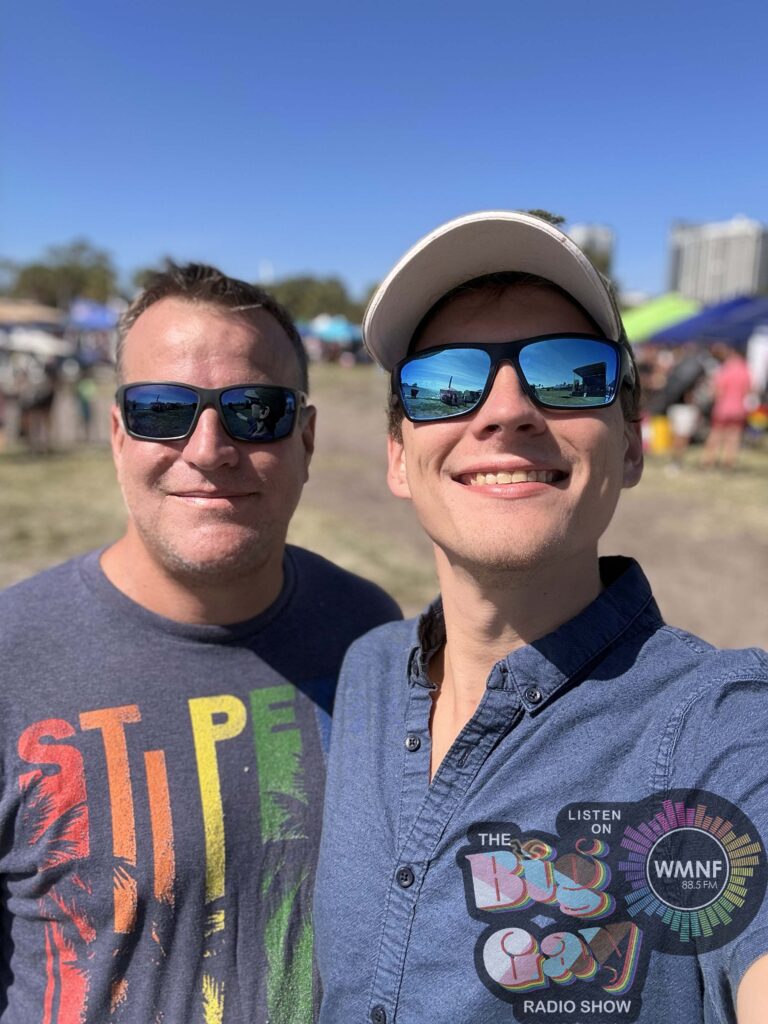 WMNF's Big Gay Radio Show Host Chris Gorman, joined by Voice Over Artist, Sean Kelly