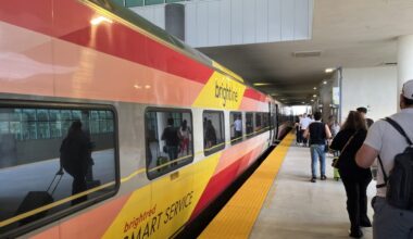 What it’s like travelling America’s newest high-speed rail service: Brightline from Orlando, Florida