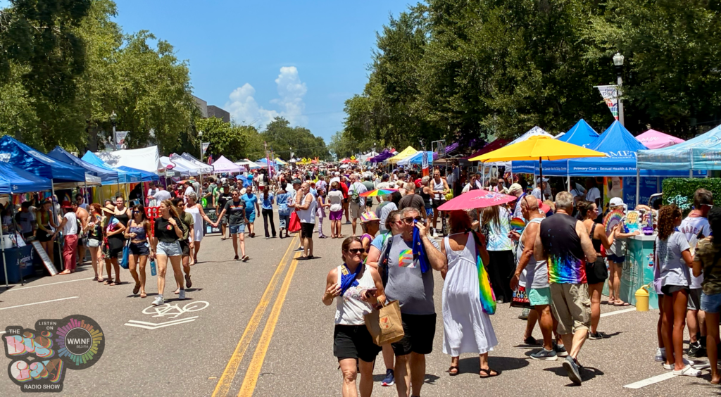 Spectators fill the streets of St. Petersburg for the St. Pete Pride Street Festival.