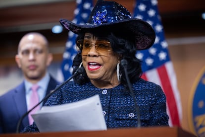 Frederica Wilson en el Capitolio, en Washington, el 22 de enero.