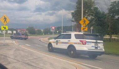 Heavy police activity, including helicopter, closes Pritchard Road near I-295 on Saturday