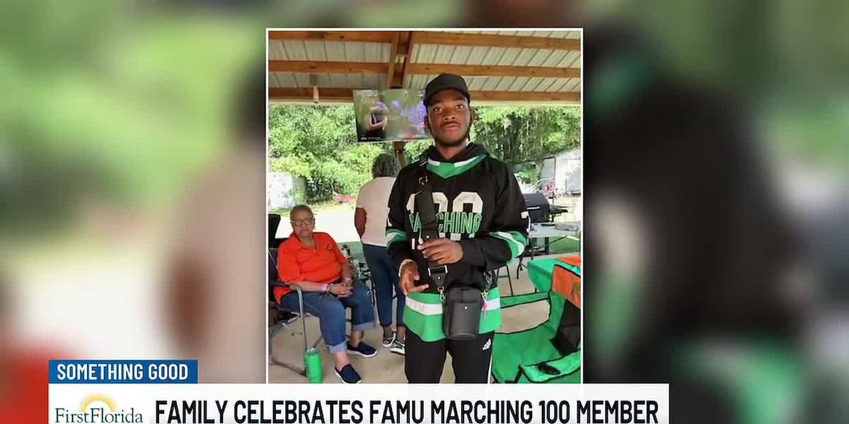 Something Good: Family celebrates FAMU Marching 100 member