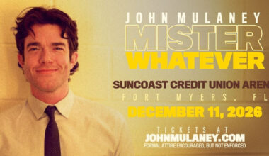 JOHN MULANEY: MISTER WHATEVER Tour to Stop at Suncoast Credit Union Arena