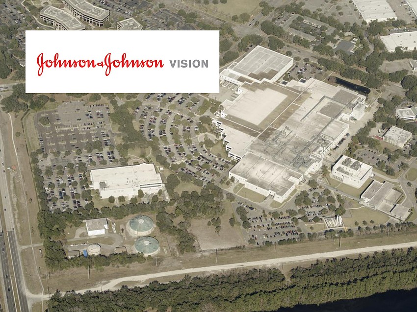 The Johnson & Johnson Vision contact lens manufacturing plant in Deerwood Park in South Jacksonville. The Johnson & Johnson Vision contact lens manufacturing plant in Deerwood Park in South Jacksonville.