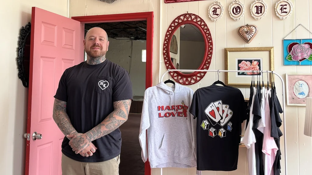 Josh Card opened Hard Love not long after returning to Jacksonville after years away.  He says his goal was to create a venue where punks of all ages, gender identities and backgrounds feel safe and welcomed. 