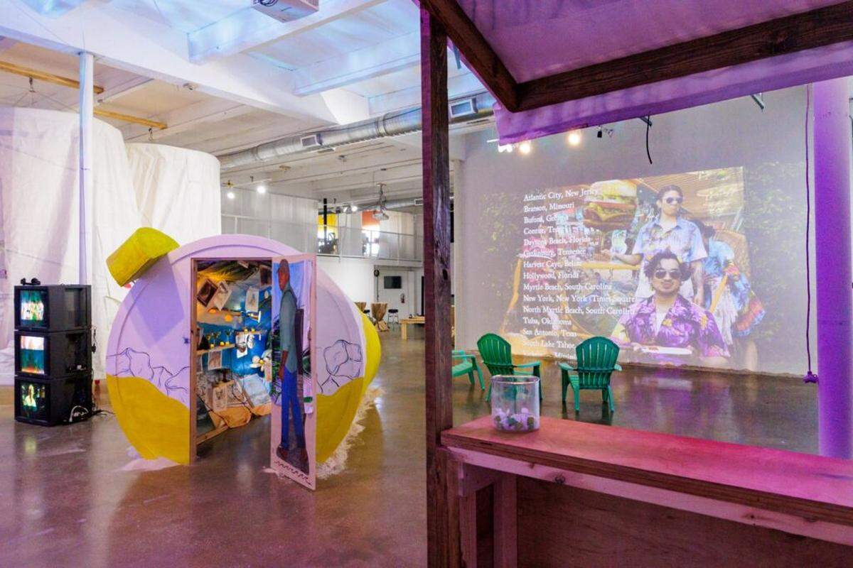 Installation view of Kelly Breez and Patty Gone, “Lost Shaker of Salt,” 2026.at Locust Projects.