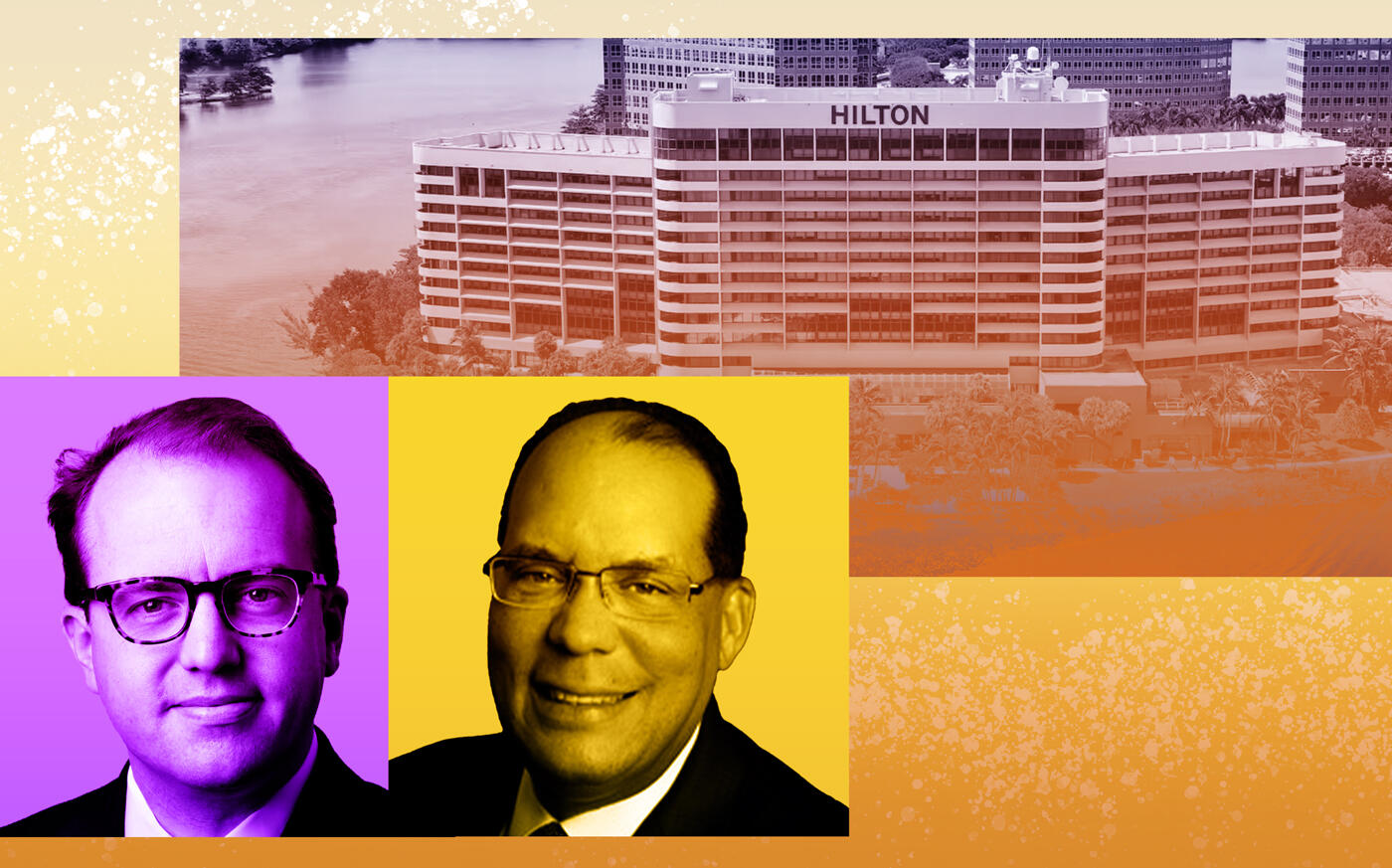 MCR’s Tyler Morse, Park Hotels & Resorts’ Thomas Baltimore and the Hilton Miami Airport Blue Lagoon at 5101 Blue Lagoon Drive