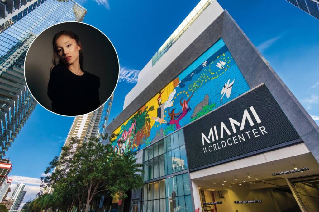 Ariana Grande pop-up shop at Miami Worldcenter