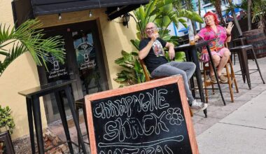 Champagne Shack wine bar in Hollywood