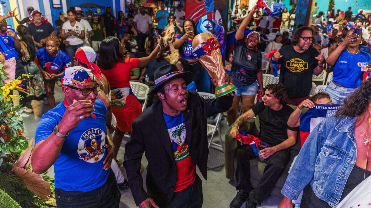 Haitian Fans gather in Miami for Haiti’s World Cup return