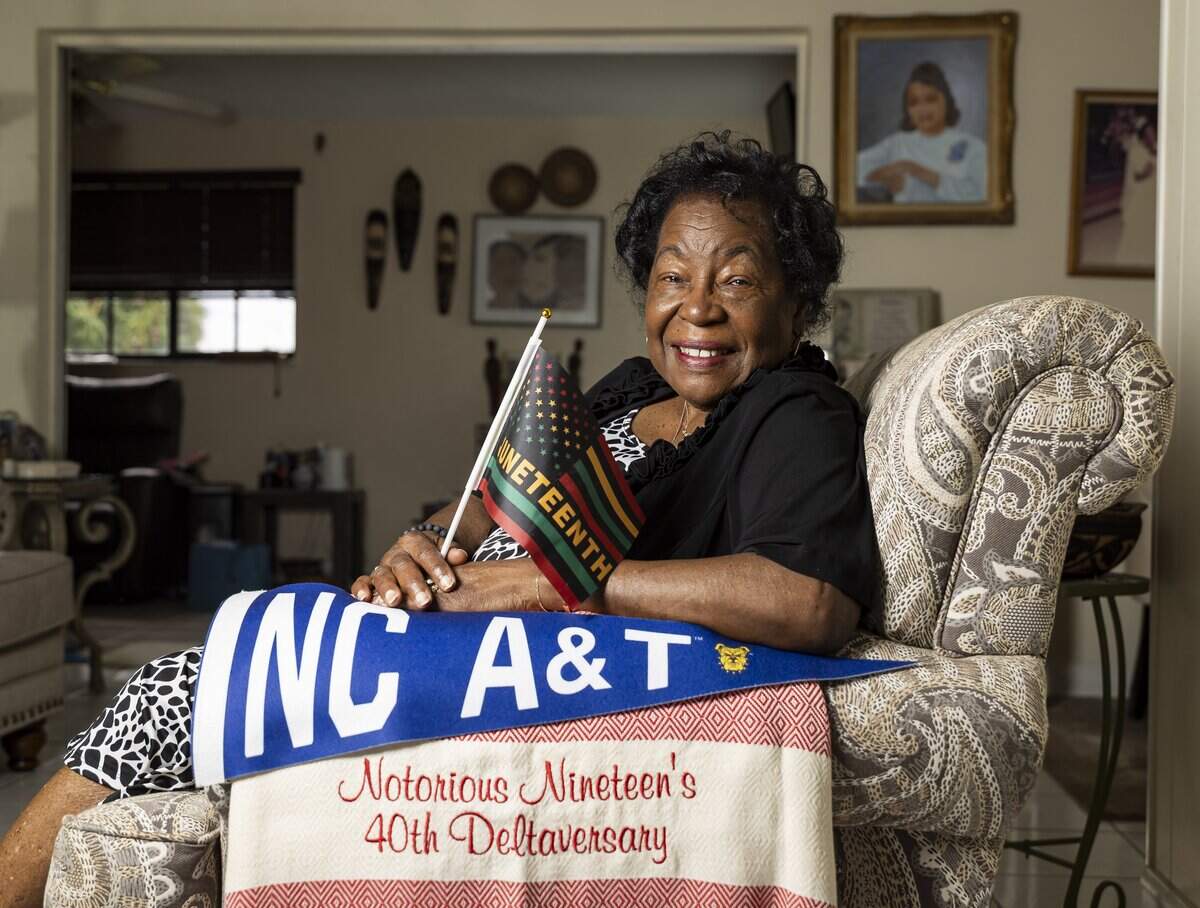 Barbara Williamson, 85, is photographed at her home on Thursday, June 18, 2026, in Fort Lauderdale, Fla. Williamson participated in sit-ins and fought for passage of the Voting Rights Act of 1965.