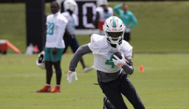 What happened during Miami Dolphins’ second minicamp practice