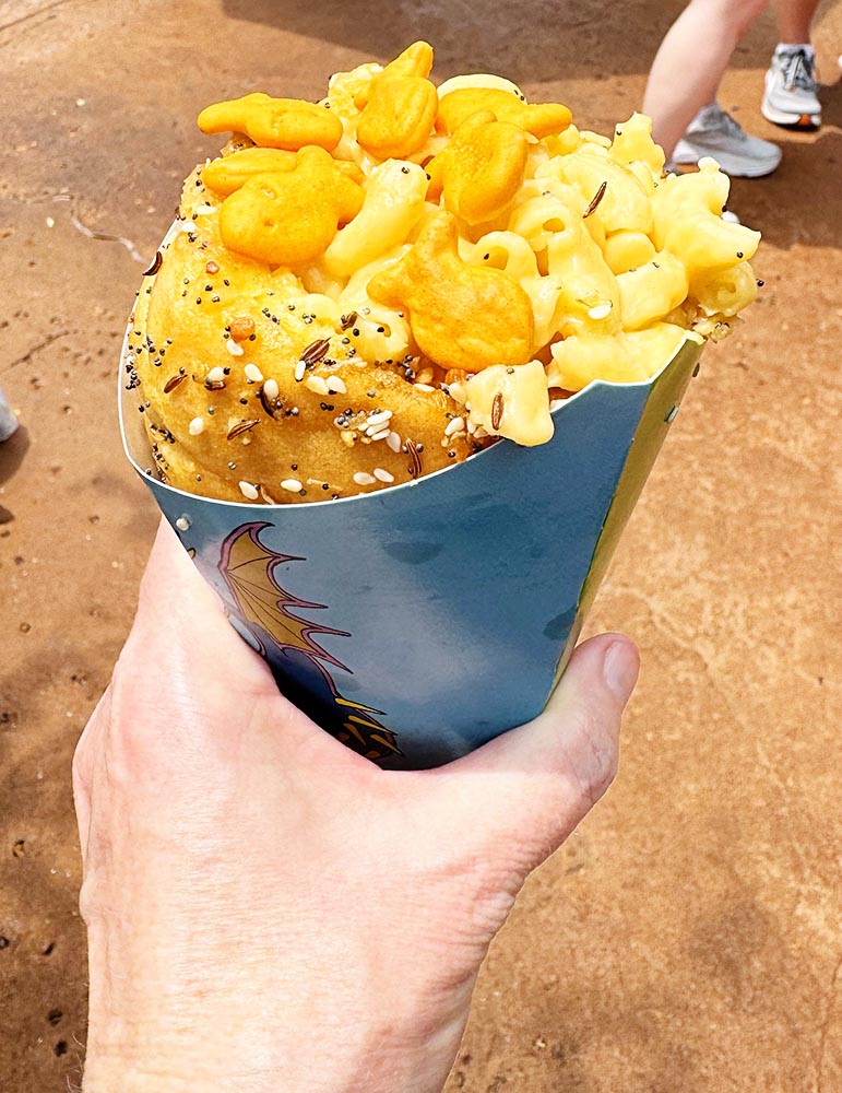 Mac & Cheese Cone at Universal