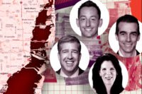 Cushman & Wakefield’s Brian Gale, Ryan Holtzman and Andrew Trench; Laura Tauber of Taubco