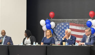 Welch spends first mayoral debate defending his record