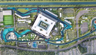 Miami F1 Grand Prix aerial rendering