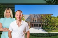 Brokerage South Florida’s Joel Lusky and Douglas Elliman’s Dina Goldentayer with 56 Bal Bay Drive