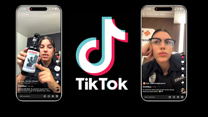 TikTok videos show Florida detective in police uniform selling products