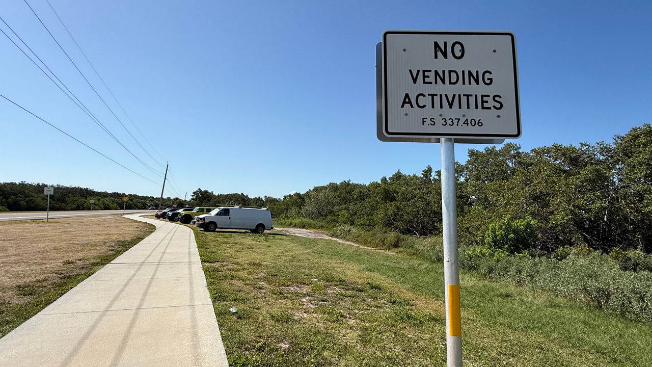 The Florida Department of Transportation said guided kayak tours on Pinellas Bayway South were in violation of a state statue and cannot offer tours from there any longer (Spectrum News/Tyler O'Neill)
