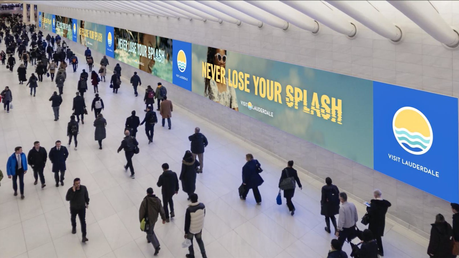 OoH: Visit Lauderdale Takes Over Oculus Screens in New York