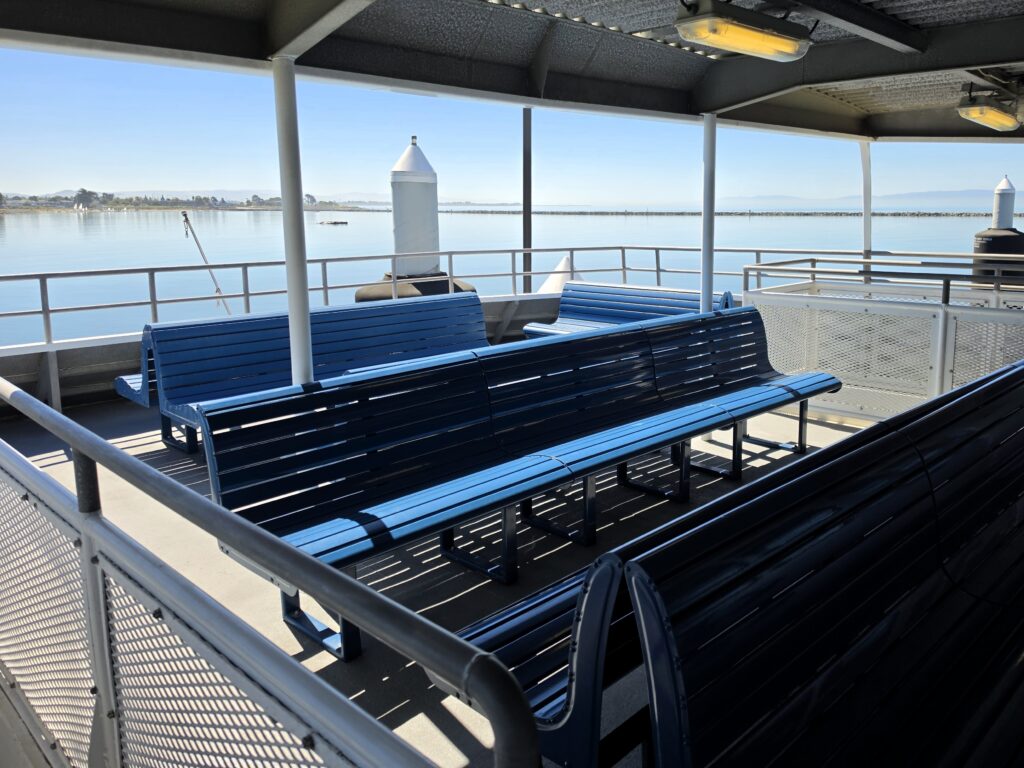 A passenger ferry in the Pacific