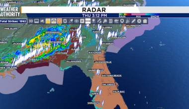 A warm night under cloudy skies, showers and storms return Friday