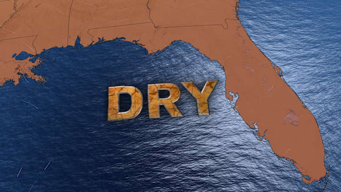 An unusual weather pattern is building in Florida: high heat, low rain chances