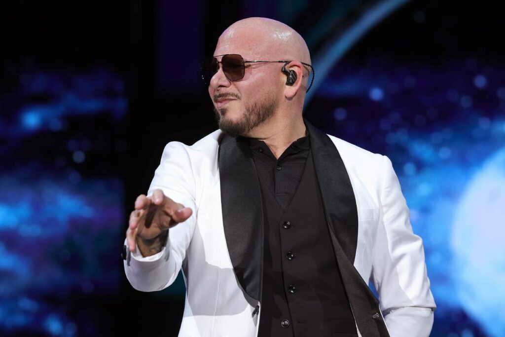 INDIO, CALIFORNIA - APRIL 25: (FOR EDITORIAL USE ONLY) (NOT TO BE LICENSED FOR ANY STANDALONE OR SPECIAL INTEREST BOOK PUBLISHING USE CONCERNING THE COACHELLA MUSIC FESTIVAL AND/OR STAGECOACH MUSIC FESTIVAL) Pitbull performs at the Mustang Stage during the 2026 Stagecoach Festival at Empire Polo Club on April 25, 2026 in Indio, California.
