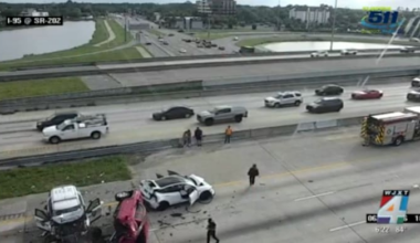 Traffic Alert: Multi-vehicle crash closes all lanes on I-95 north near Butler Blvd.
