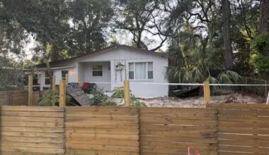 The home where human remains were found in North Jacksonville.