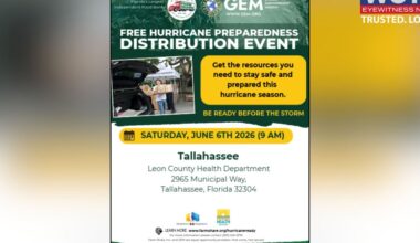 Free Hurricane Preparedness Distribution event happening Saturday in Tallahassee