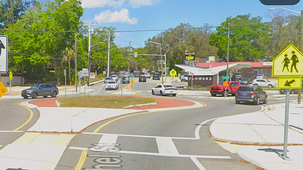 A Fishweir Crossing Roundabout
