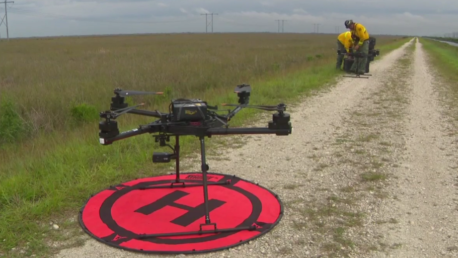 Florida’s new weapon against blazing brush fire season: Pellet-dropping drones