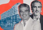 Rosso Development's Carlos Rosso and Standard International’s Amar Lalvani with rendering of Standard Residences