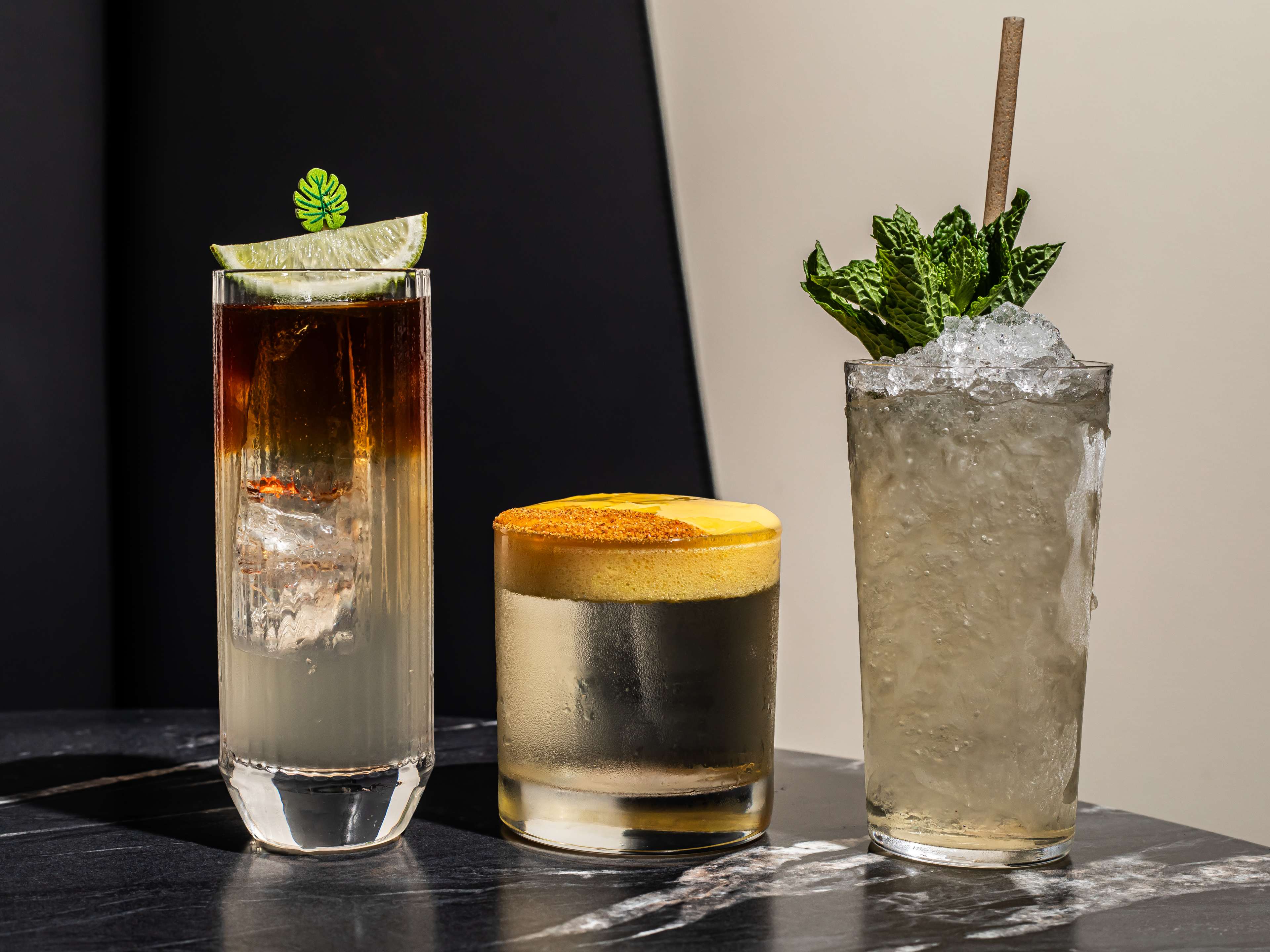Trio of cocktails from Stormy Monday