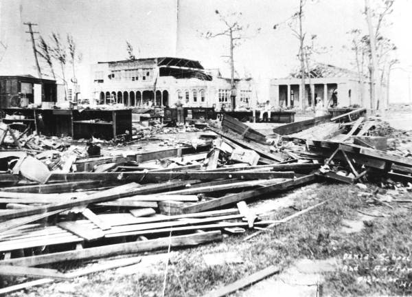 A school in Dania destroyed by the Great Miami Hurricane of 1926. (Courtesy Memory Florida)