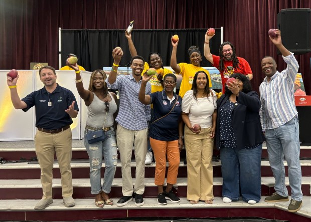 Elected officials at the annual Island SPACE Mango Festival in 2025. (Island SPACE Caribbean Museum/Courtesy)
