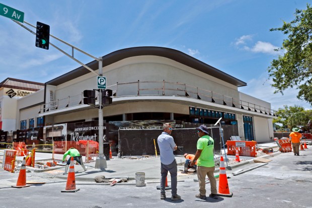 Construction continues on NAIA at 904 E. Las Olas Blvd. in Fort Lauderdale on Thursday, June 11, 2026. (Amy Beth Bennett / South Florida Sun Sentinel)