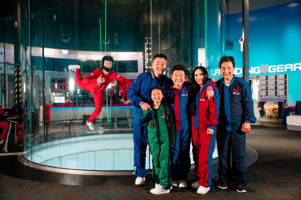 iFLY Indoor Skydiving in Davie uses 60-second intervals in a wind tunnel to give you the feeling of skydiving as you float and whip around, just as if you had parachuted out of an airplane. (iFLY Indoor Skydiving/Courtesy)