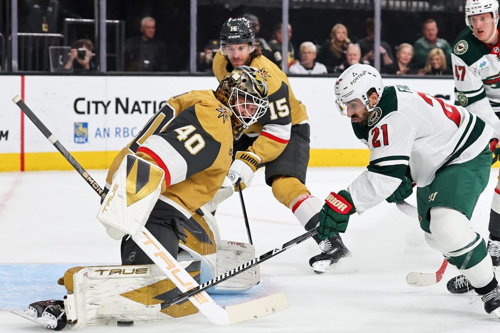 Florida Panthers acquire goalie Akira Schmid from Vegas