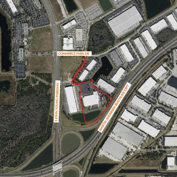 CoreSite has proposed a two-story, 76,280-square-foot addition to its Orlando campus. (Map courtesy Orange County Property Appraiser's Office)