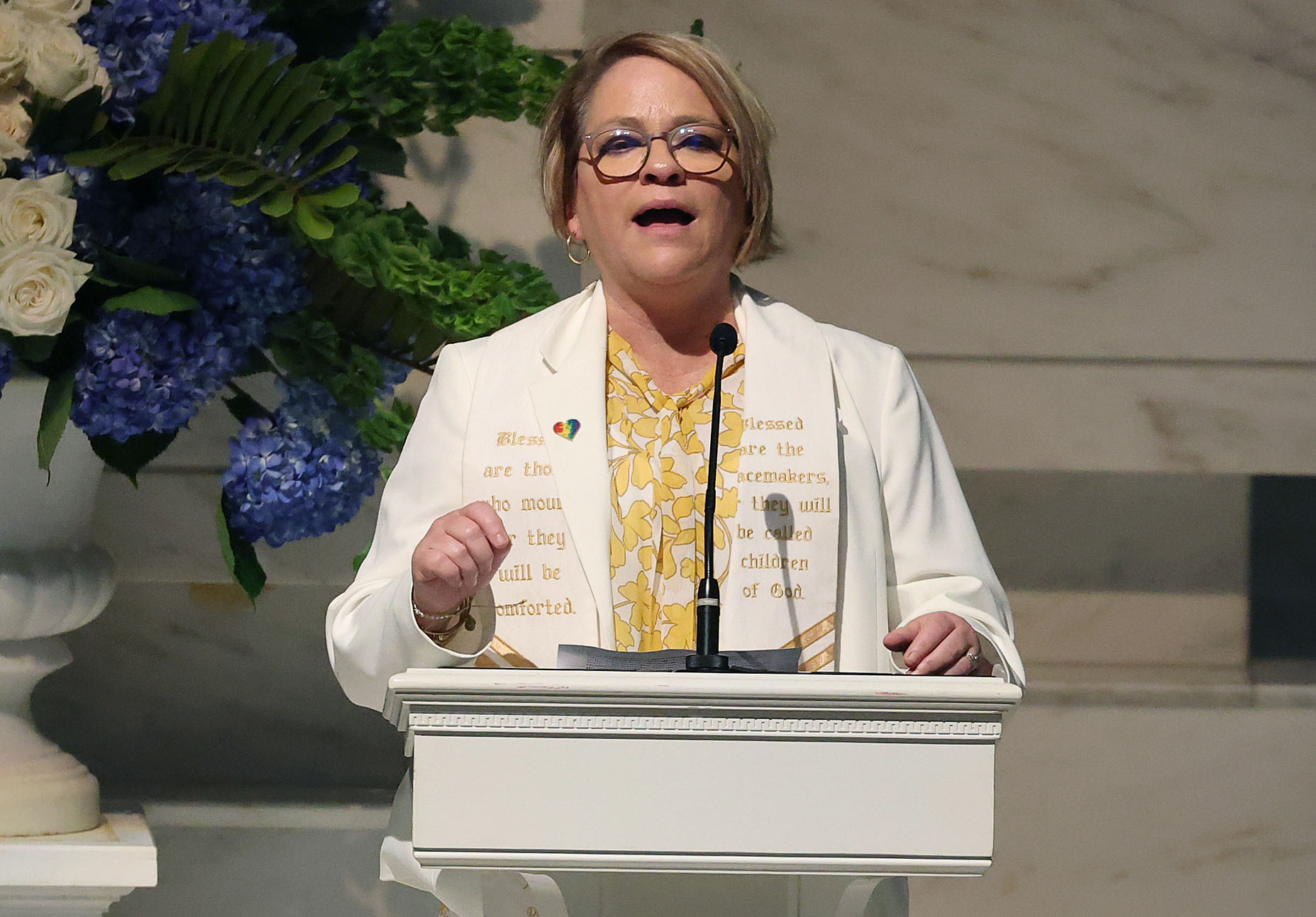 Reverend Terri Steed Pierce speaks during the 2026 Pulse Day...