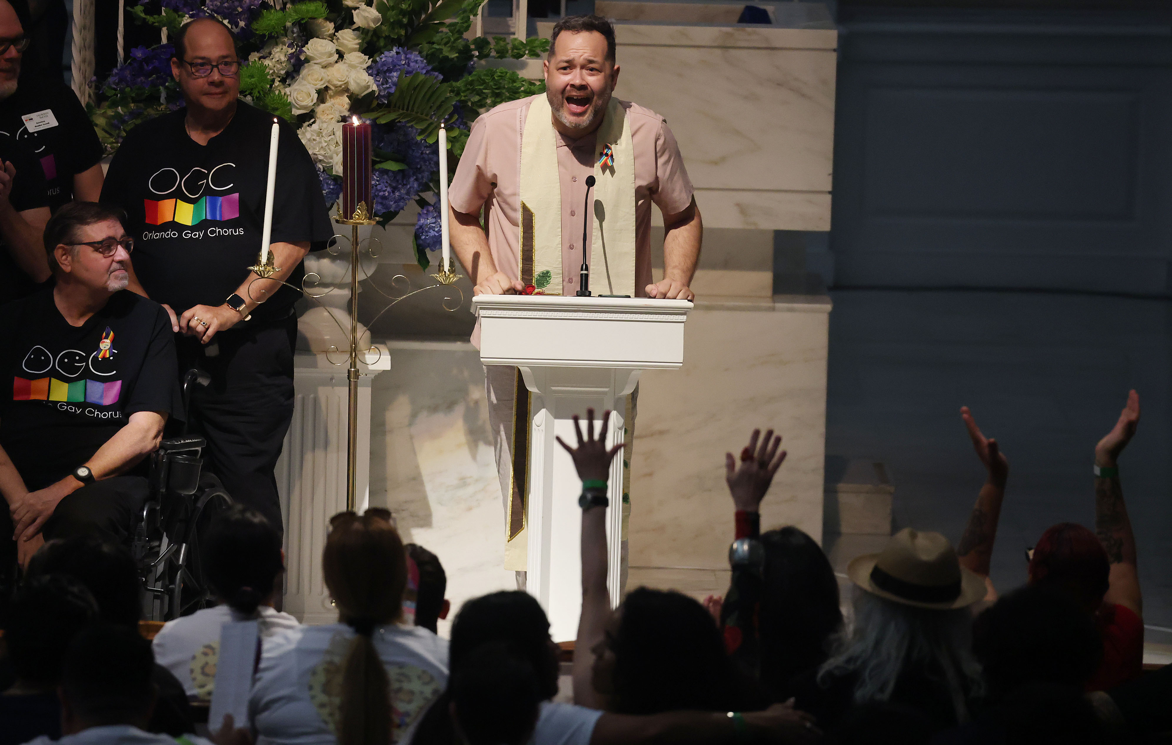Reverend Dr. Jose Rodriguez gives the benediction during the 2026...