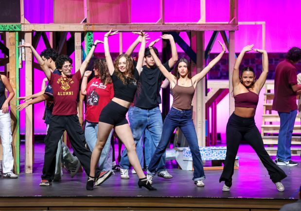 Students perform in a dress rehearsal of the Orange County Public Schools production of "In the Heights" at Edgewater High School, Thursday, June 18, 2026. More than 90 high school students from across the district are involved with producing the show as cast, crew, and orchestra. The show runs June 26, 27 & 28. (Joe Burbank/Orlando Sentinel)