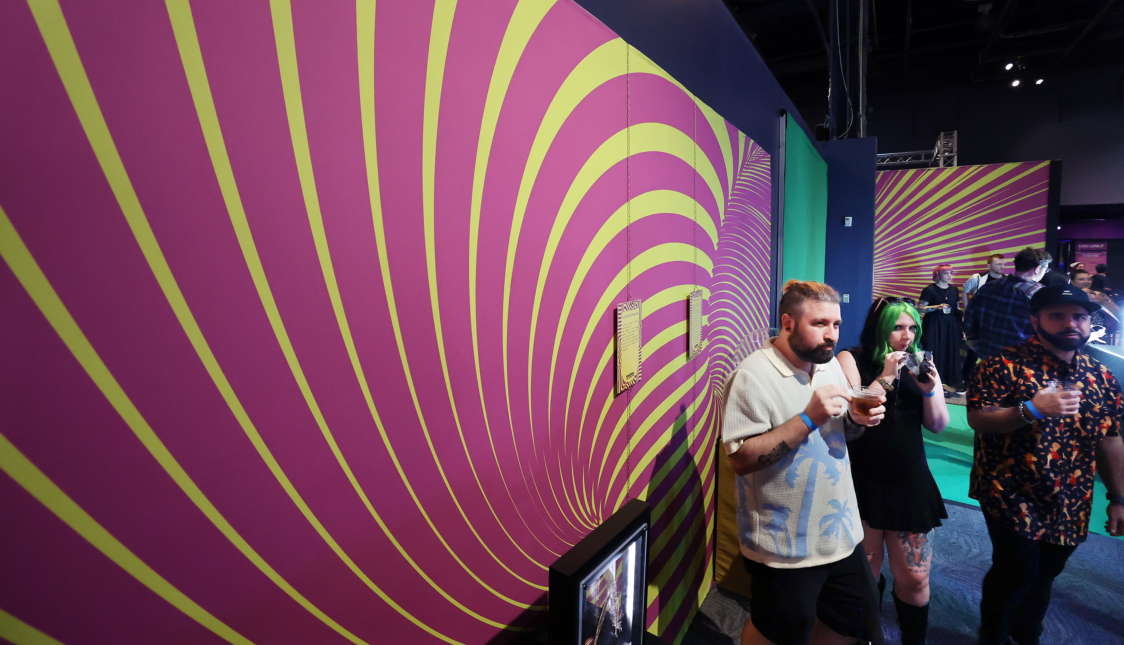 Guests enjoy food and drinks during Orlando Science Centerâs Science...