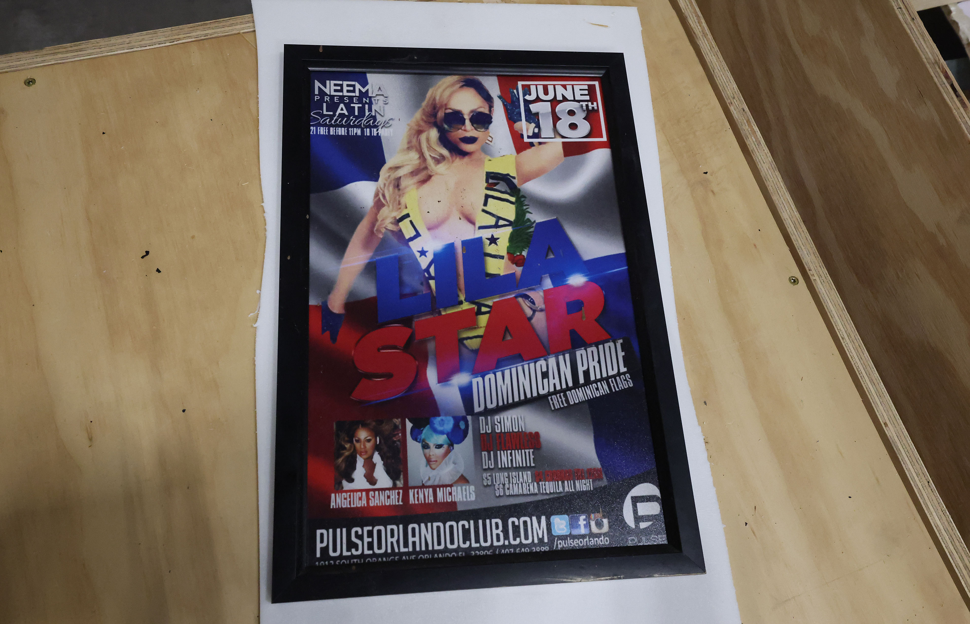 A playbill is among artifacts and items collected after the...