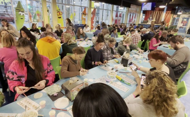 Crayola After Dark participants work on a crafting activity at the Crayola Experience attraction at Florida Mall in Orlando. The event is geared to folks 18 years and older. (Crayola Experience)